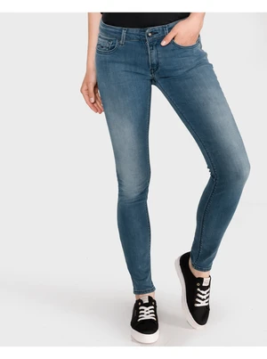 Blue Women Slim Fit Jeans Replay Luz - Women