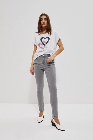 Jeans da donna Moodo Gray