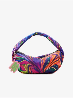 Orange-Purple Women's Patterned Handbag Desigual Metacolor Bang - Women