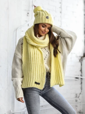 Yellow scarf Cocomore bmgB576.lemon