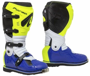 Forma Boots Terrain Evolution TX Yellow Fluo/White/Blue 47 Bottes de moto