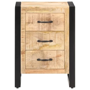 Bedside Cabinet 15.7"x13.8"x21.7" Solid Mango Wood