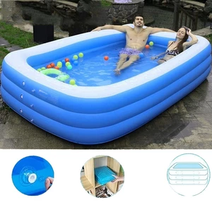 1.5/2.1/3.05M 3 Layers Portable Inflatable Swimming PoolAdults Kids Bath Bathtub Foldable Outdoor Indoor Bathroom SPA