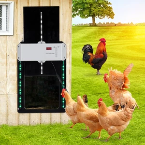 Automatic Chicken Coop Door Light-sensitive Automatic Puppy House Door High Quality And Practical Chicken Pets Supplies