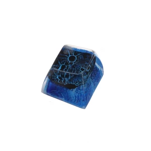1 PCS Handmade Resin Keycap Personalized Moonscape Keycap for Mechanical Keyboard