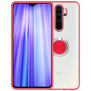 Bakeey Plating Transparent Ultra-thin with Finger Ring Holder Shockproof PC Protective Case for Xiaomi Redmi Note 8 Pro