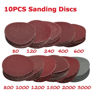 10pcs 2 Inch 80-3000 Grit Sanding Discs 50mm Sander Discs Sanding Polishing Pads Set