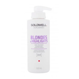Goldwell Dualsenses Blondes Highlights 60 Sec Treatment 500 ml maska na vlasy pro ženy na blond vlasy; na melírované vlasy