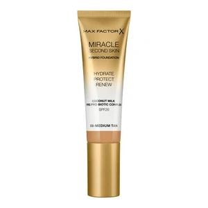 Max Factor Miracle Second Skin SPF20 30 ml make-up pro ženy 08 Medium Tan