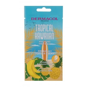 Dermacol Tropical Hawaiian Anti-Aging 1 ks pleťová maska pro ženy na všechny typy pleti; proti vráskám; zpevnění a lifting pleti