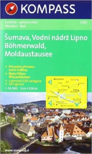 Šumava, Vodní nádrž Lipno 1:50 000