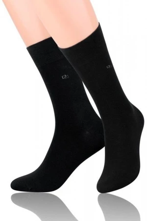 Steven 056 8 černé Pánské ponožky 39/41 černá
