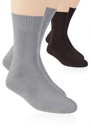 Steven 015 frotte Pánské ponožky 44/46 grafitová (tmavě šedá)