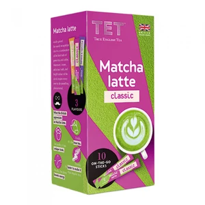 Instant–Teegetränk True English Tea „Matcha Latte Classic“, 10 Stk.