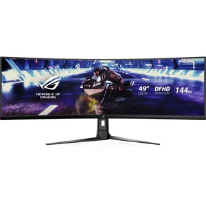 Asus XG49VQ herný monitor 124.5 cm (49 palca) En.trieda 2021 G (A - G) 3840 x 1080 Pixel SUHD 1080p 4 ms HDMI ™, Display