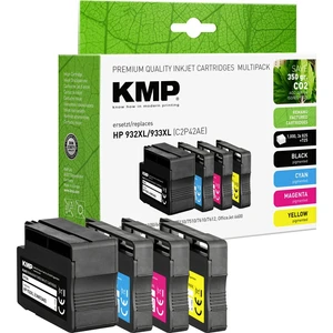 KMP Ink náhradný HP 932XL, 933XL kompatibilná kombinované balenie čierna, zelenomodrá, purpurová, žltá H174V 1725,4005