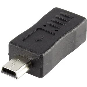 USB adaptér RENKFORCE 1x miniUSB 2.0 zástrčka ⇔ 1x microUSB 2.0 zásuvka, čierna