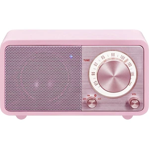 Sangean WR-7 Genuine Mini stolný rádio FM Bluetooth  možné znovu nabíjať ružová