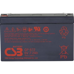 CSB Battery GP 672 Standby USV GP672F1 olovený akumulátor 6 V 7.2 Ah olovený so skleneným rúnom (š x v x h) 151 x 101 x