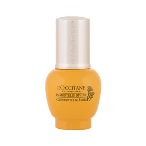 L´Occitane Immortelle Divine Eye & Lip Contour 15 ml očný gél W na veľmi suchú pleť; proti vráskam; na rozjasnenie pleti; spevnenie a lifting pleti