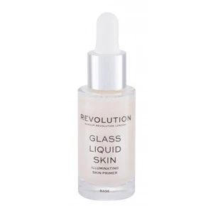 Makeup Revolution London Glass Liquid Skin 17 ml pleťové sérum pre ženy na veľmi suchú pleť; na rozjasnenie pleti