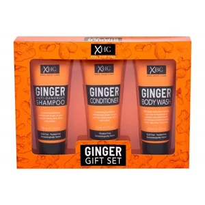Xpel Ginger darčeková kazeta šampón 100 ml + kondicionér 100 ml + sprchovací gél 100 ml pre ženy proti lupinám