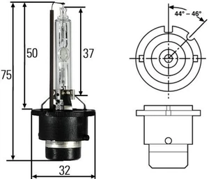 Žárovka HELLA D2S 12V 35W Pk32d-2/P32D-2, 8GS 007 949-261