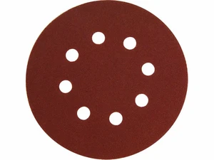Papír brusný výsek, suchý zip, bal. 10ks, 150mm, P120, 8 otvorů