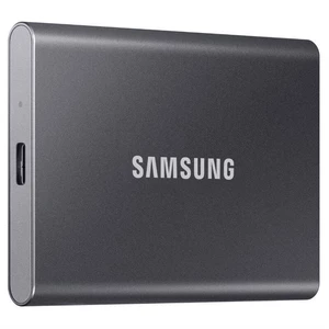 SSD externý Samsung T7 500GB (MU-PC500T/WW) sivý externé SSD • kapacita 500 GB • USB 3.2 Gen 2 (10 Gbps) • technológia PCIe NVMe • prenosová rýchlosť 