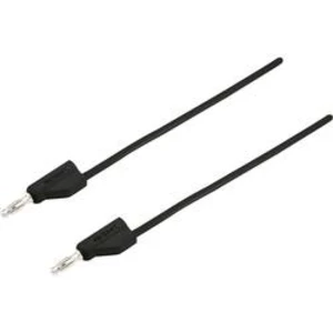 VOLTCRAFT MSB-300 měřicí kabel [lamelová zástrčka 4 mm - lamelová zástrčka 4 mm] černá, 1.00 m