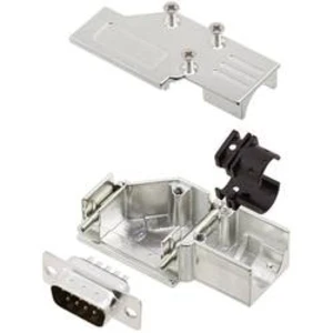 Sada D-SUB kolíkové lišty encitech DCMR-FK-09-DMP-K, 90 °, pólů 9, pájecí kalíšek, 1 sada