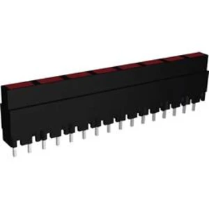 LED řádek 8nás. Signal Construct, ZALS 080, 9 mm, červená