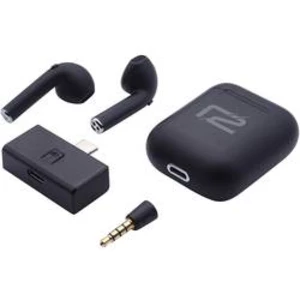Ready2 R2GMSWTWS herní headset bez kabelu do uší , s Bluetooth, USB-C, černá