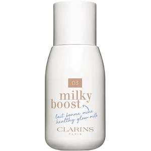 Clarins Milky Boost tónovací mléko pro sjednocení barevného tónu pleti odstín 03 Milky Cashew 50 ml
