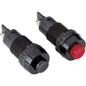 Tlačítko RAFI 110102001.0104, 1x vyp/(zap), 250 V/AC, 2 A, Ø 10,5 mm, černá
