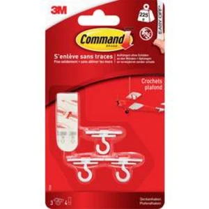 Hák Command™ (d x š x v) 30 x 17 x 19 mm bílá 3M Množství: 3 ks