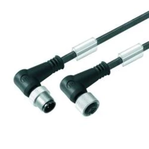 Upravený zástrčkový konektor pro senzory - aktory Weidmüller SAIL-M12WM12W-2/4-5.0U 9457650500 zástrčka, zahnutá, zásuvka, zahnutá, 5.00 m, 1 ks