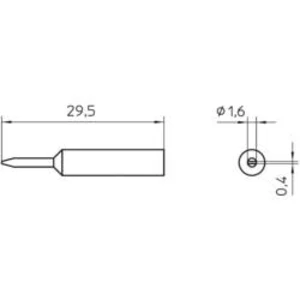 Pájecí hrot Weller WXP 65 XNT 6, 1,6 mm