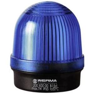 Trvalé osvětlení Werma Signaltechnik 200.500.00, 12 - 240 V / AC/DC, IP65, modrá