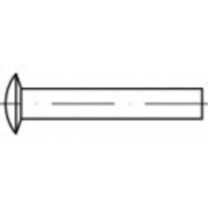 TOOLCRAFT Nýty s čočkovou hlavou DIN 662 mědi, rozměry: 3,5 x 8 8 mm 1000 ks