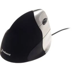Optická ergonomická myš BakkerElkhuizen Evoluent 3 BNEEVR, ergonomická, černá, stříbrná