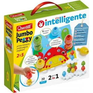 Quercetti Jumbo Peggy jumbo pegs & pegboard mozaika s velkými kolíčky