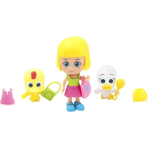 Paula & Friends panenka s doplňky a zvířátkem žlutá a bílá kačenky