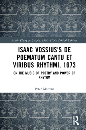 Isaac Vossius's De poematum cantu et viribus rhythmi, 1673