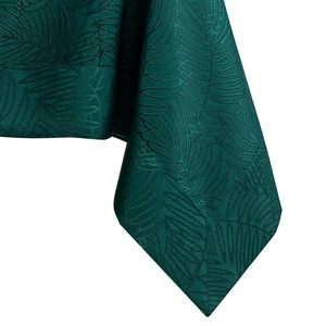 Tmavozelený obrus AmeliaHome Gaia Bottle Green, 140 x 220 cm