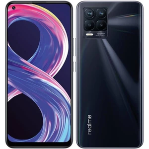 Mobilný telefón realme 8 Pro 8/128 GB - Punk Black (RMX3081PBK8) smartfón • 6,4" uhlopriečka • Super AMOLED displej • 2400 × 1080 px • obnovovacia fre