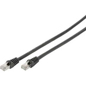 Digitus DB-160144-030-S RJ45 sieťové káble, prepojovacie káble CAT 6 S/FTP 3.00 m čierna bez halogénov, krútené páry 1 k