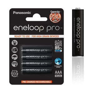 Tölthető micro ceruzaelem AAA, Panasonic Eneloop NiMh 1,2V 930mAh BL4, 4 db