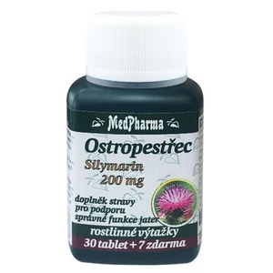 MEDPHARMA Ostropestřec Silymarin 200 mg 37 tablet