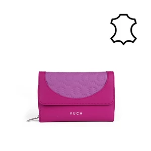 Tmavě růžová dámská kožená peněženka Vuch Swen